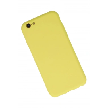 Mey İthalat®  iPhone 6 Plus Kılıf Nano içi Kadife Silikon - Sarı