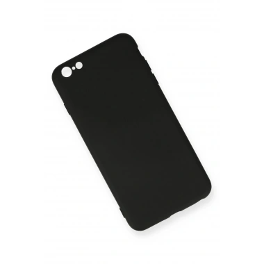 Mey İthalat®  iPhone 6 Plus Kılıf Nano içi Kadife Silikon - Siyah
