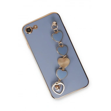Mey İthalat®  iPhone 7 Kılıf Esila Silikon - Gri