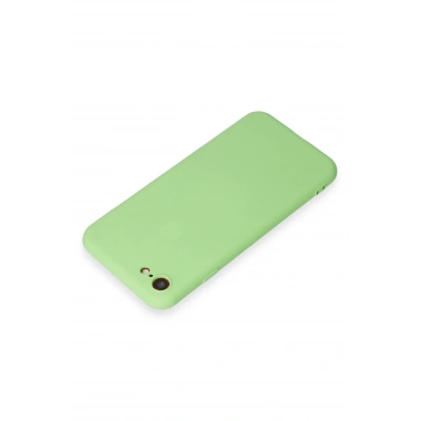 Mey İthalat®  iPhone 7 Kılıf First Silikon - Açık Yeşil