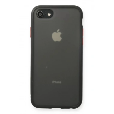Mey İthalat®   iPhone 7 Kılıf Montreal Silikon Kapak - Siyah