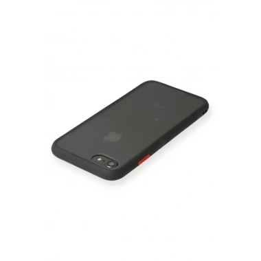 Mey İthalat®   iPhone 7 Kılıf Montreal Silikon Kapak - Siyah