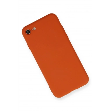 Mey İthalat®  iPhone 7 Kılıf Nano içi Kadife Silikon - Kırmızı
