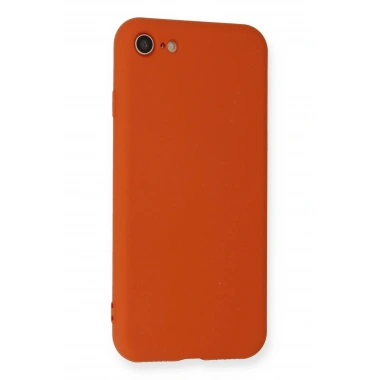 Mey İthalat®  iPhone 7 Kılıf Nano içi Kadife Silikon - Kırmızı