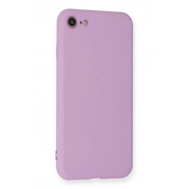 Mey İthalat®  iPhone 7 Kılıf Nano içi Kadife Silikon - Lila
