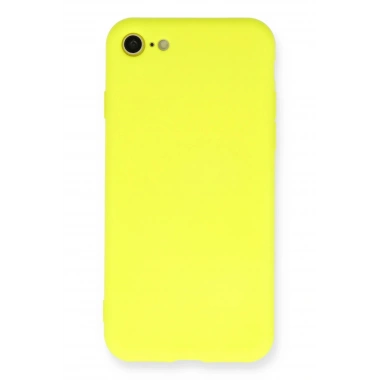 Mey İthalat®  iPhone 7 Kılıf Nano içi Kadife Silikon - Sarı