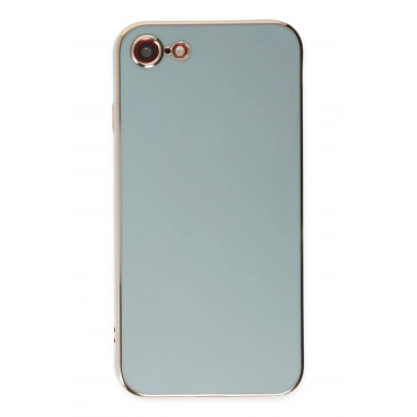 Mey İthalat®  iPhone 7 Kılıf Volet Silikon - Açık Yeşil