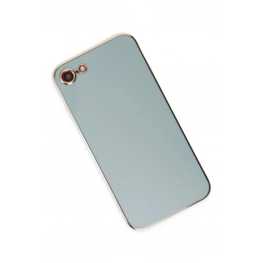 Mey İthalat®  iPhone 7 Kılıf Volet Silikon - Açık Yeşil