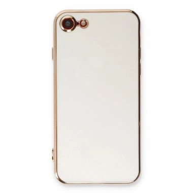 Mey İthalat®  iPhone 7 Kılıf Volet Silikon - Beyaz