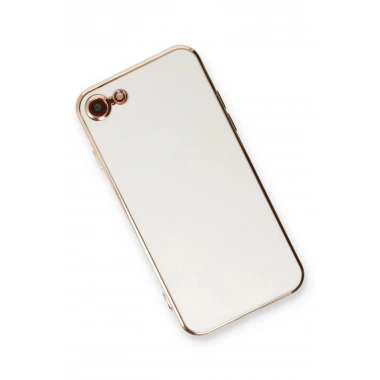 Mey İthalat®  iPhone 7 Kılıf Volet Silikon - Beyaz