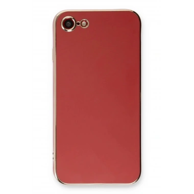 Mey İthalat®  iPhone 7 Kılıf Volet Silikon - Kırmızı