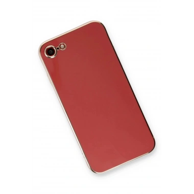Mey İthalat®  iPhone 7 Kılıf Volet Silikon - Kırmızı