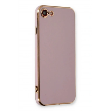 Mey İthalat®  iPhone 7 Kılıf Volet Silikon - Mor