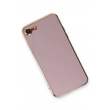 Mey İthalat®  iPhone 7 Kılıf Volet Silikon - Mor