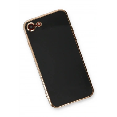 Mey İthalat®  iPhone 7 Kılıf Volet Silikon - Siyah