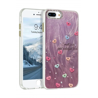 Mey İthalat®  iPhone 7 Plus Kılıf Blade Aynalı Desenli Kapak - Desen 8