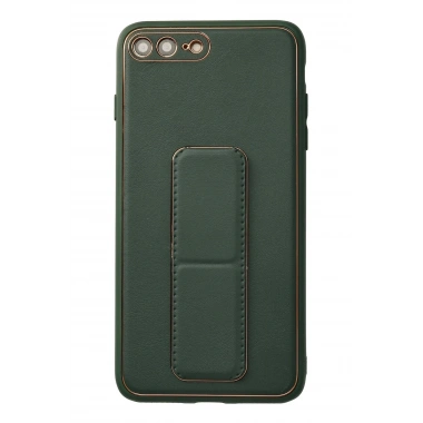 Mey İthalat®  iPhone 7 Plus Kılıf Coco Deri Standlı Kapak - Yeşil