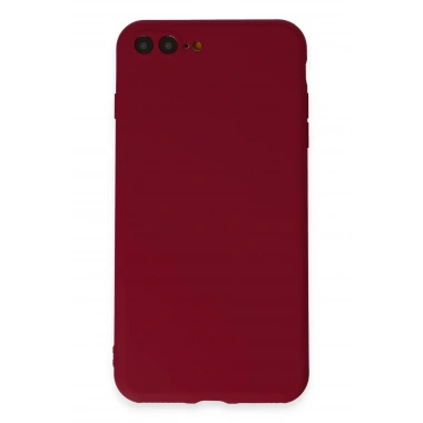 Mey İthalat®  iPhone 7 Plus Kılıf First Silikon - Bordo