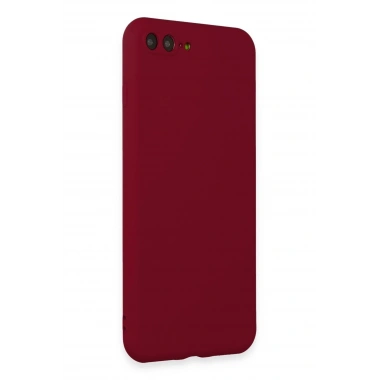 Mey İthalat®  iPhone 7 Plus Kılıf First Silikon - Bordo