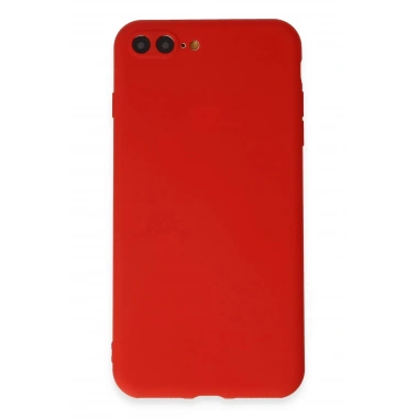 Mey İthalat®  iPhone 7 Plus Kılıf First Silikon - Kırmızı