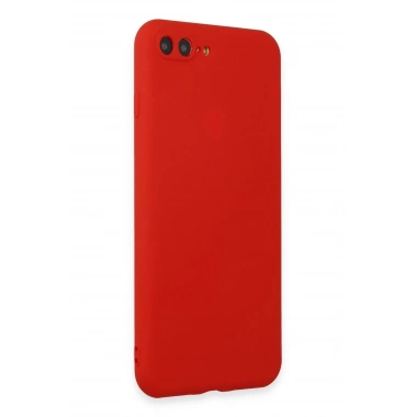 Mey İthalat®  iPhone 7 Plus Kılıf First Silikon - Kırmızı