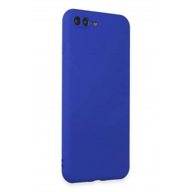 Mey İthalat®  iPhone 7 Plus Kılıf First Silikon - Koyu Mavi