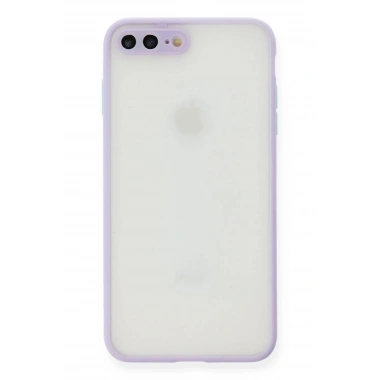 Mey İthalat®  iPhone 7 Plus Kılıf Montreal Silikon Kapak - Mor
