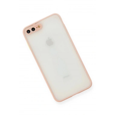 Mey İthalat®  iPhone 7 Plus Kılıf Montreal Silikon Kapak - Pembe