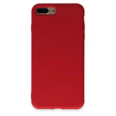 Mey İthalat®  iPhone 7 Plus Kılıf Nano içi Kadife Silikon - Kırmızı