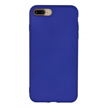 Mey İthalat®  iPhone 7 Plus Kılıf Nano içi Kadife Silikon - Lacivert