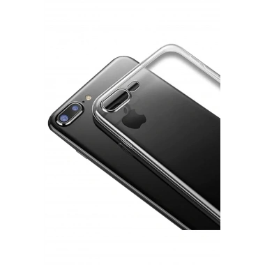 Mey İthalat®  iPhone 8 Plus Kılıf Lüx Şeffaf Silikon