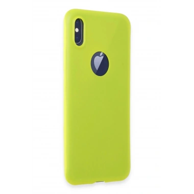 Mey İthalat®  iPhone X Kılıf First Silikon - Parlak Sarı