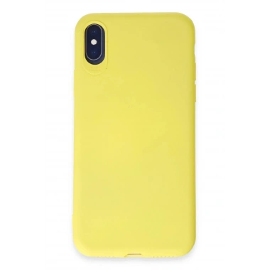 Mey İthalat®  iPhone X Kılıf First Silikon - Sarı