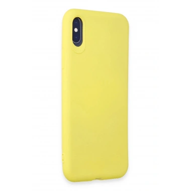 Mey İthalat®  iPhone X Kılıf First Silikon - Sarı