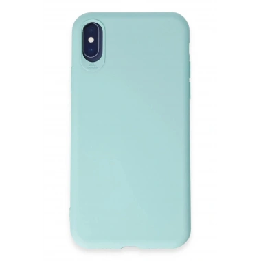 Mey İthalat®  iPhone X Kılıf First Silikon - Turkuaz