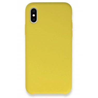 Mey İthalat®  iPhone X Kılıf Lansman Legant Silikon - Sarı