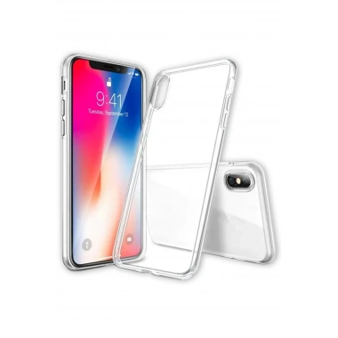 Mey İthalat®  iPhone X Kılıf Lüx Şeffaf Silikon