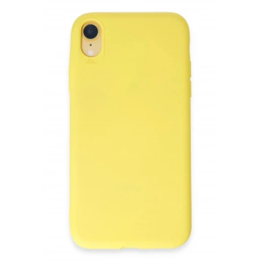 Mey İthalat®  iPhone XR Kılıf First Silikon - Sarı