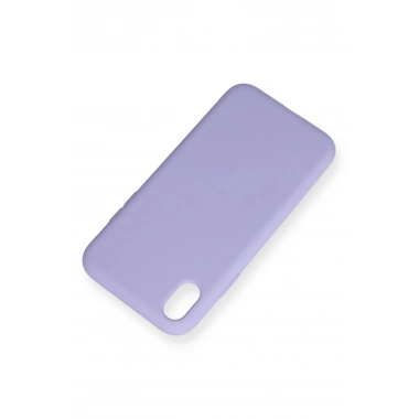 Mey İthalat®  iPhone XR Kılıf Nano içi Kadife Silikon - Lila