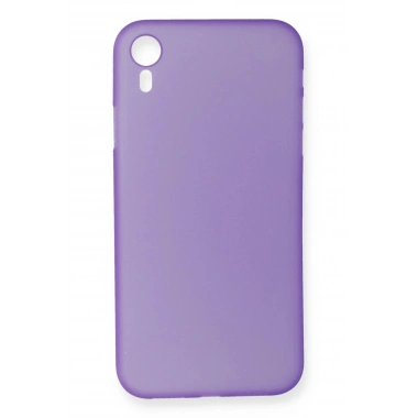 Mey İthalat®  iPhone XR Kılıf PP Ultra İnce Kapak - Mor