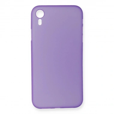 Mey İthalat®  iPhone XR Kılıf PP Ultra İnce Kapak - Mor