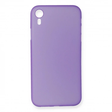 Mey İthalat®  iPhone XR Kılıf PP Ultra İnce Kapak - Mor