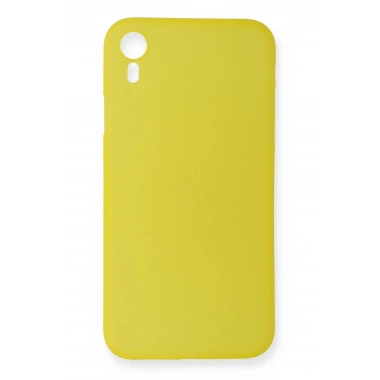 Mey İthalat®  iPhone XR Kılıf PP Ultra İnce Kapak - Sarı