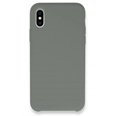 Mey İthalat®  iPhone XS Max Kılıf Lansman Legant Silikon - Gri