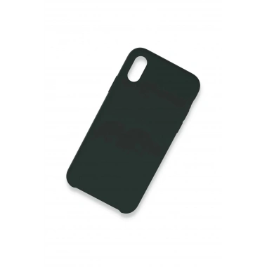 Mey İthalat®  iPhone XS Max Kılıf Lansman Legant Silikon - Koyu Yeşil