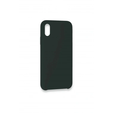 Mey İthalat®  iPhone XS Max Kılıf Lansman Legant Silikon - Koyu Yeşil