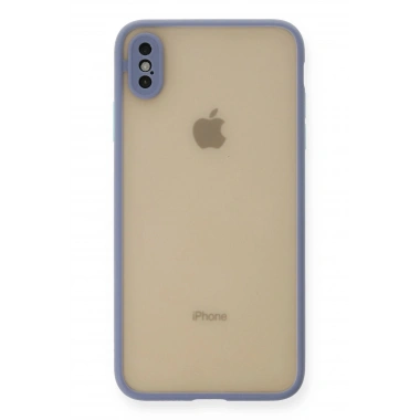 Mey İthalat®  iPhone XS Max Kılıf Montreal Silikon Kapak - Gri