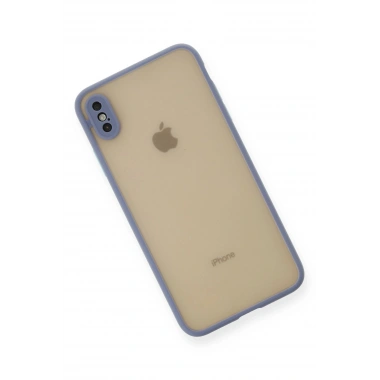 Mey İthalat®  iPhone XS Max Kılıf Montreal Silikon Kapak - Gri