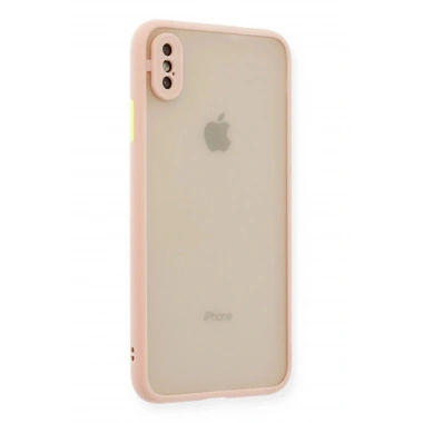 Mey İthalat®  iPhone XS Max Kılıf Montreal Silikon Kapak - Pembe