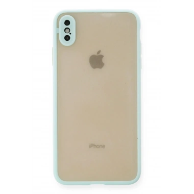 Mey İthalat®  iPhone XS Max Kılıf Montreal Silikon Kapak - Turkuaz